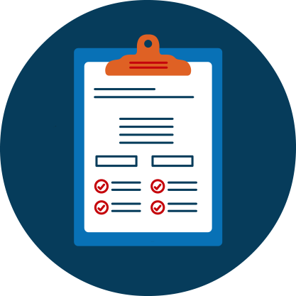 Illustration of a clipboard.